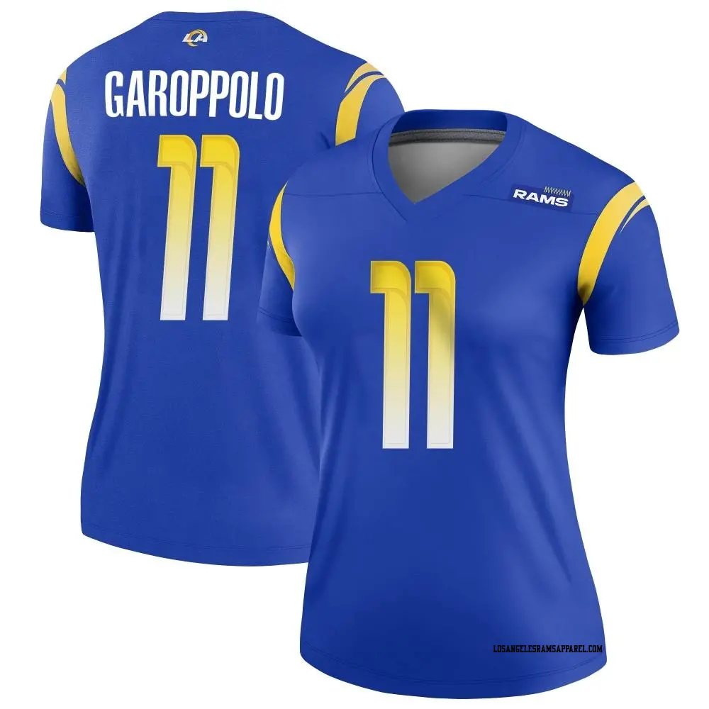 Legend Royal Women s Jimmy Garoppolo Los Angeles Rams Jersey Rams Store