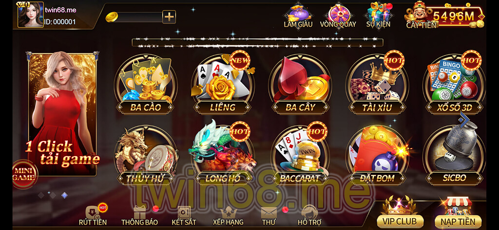 TWin68 &ndash; Thi&ecirc;n đường game b&agrave;i, nổ hũ hội tụ game thủ đa quốc gia